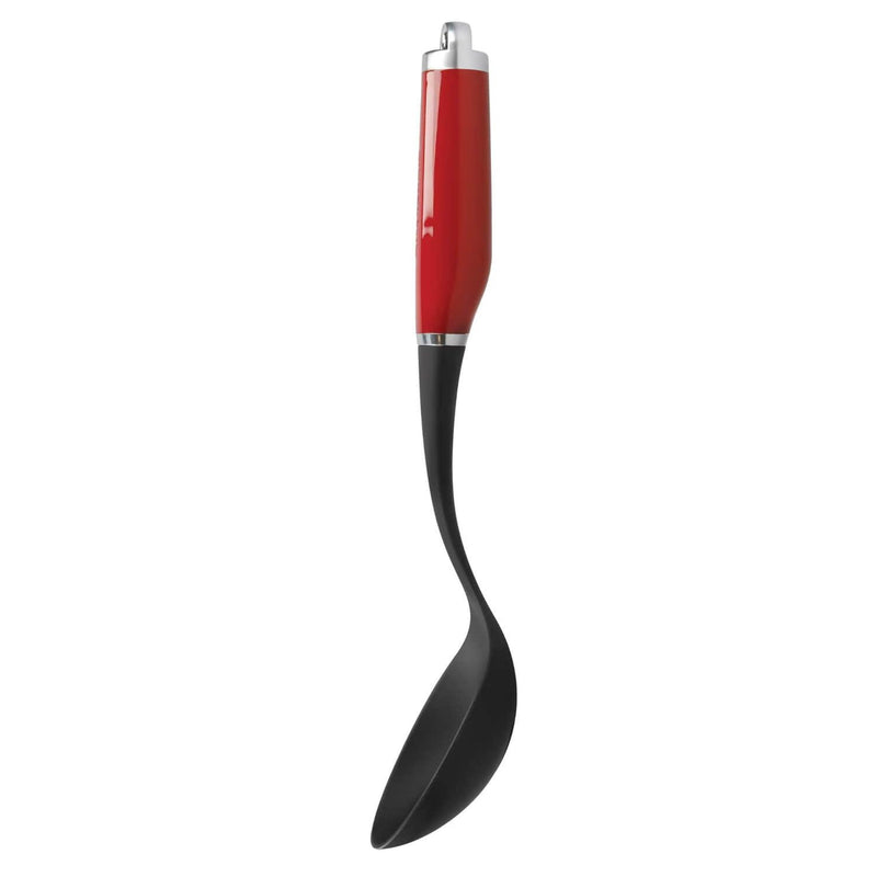 KitchenAid Plastic Slotted Spoon - Empire Red - Potters Cookshop