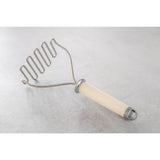 KitchenAid Stainless Steel Masher - Almond Cream - Potters Cookshop