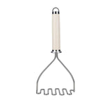KitchenAid Stainless Steel Masher - Almond Cream - Potters Cookshop
