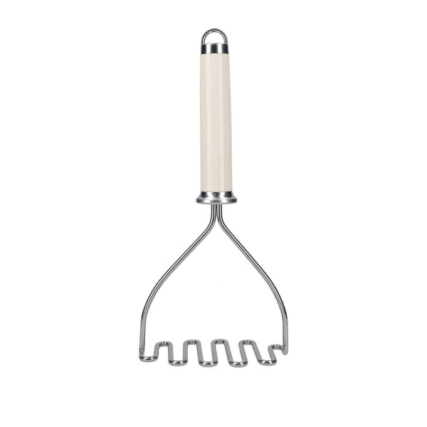 KitchenAid Stainless Steel Masher - Almond Cream - Potters Cookshop