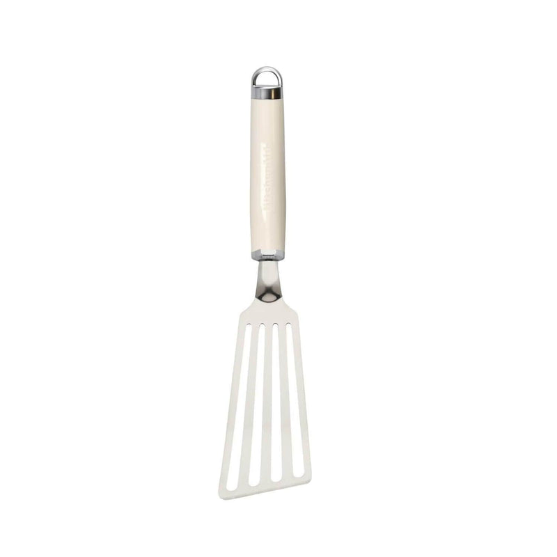 KitchenAid Stainless Steel Flex Turner - Almond Cream - Potters Cookshop