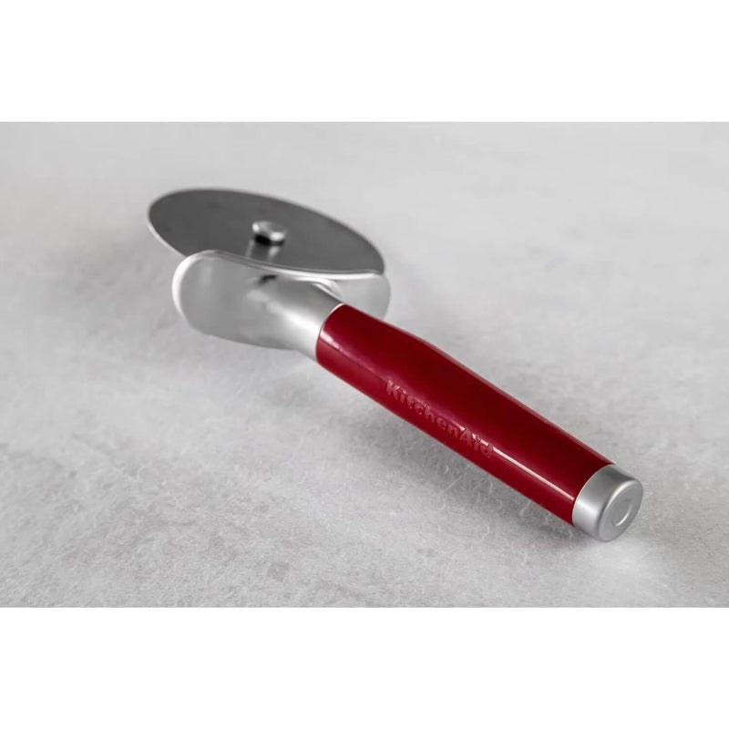 KitchenAid Stainless Steel Pizza Wheel - Empire Red - Potters Cookshop