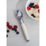 KitchenAid Stainless Steel Ice Cream Scoop - Almond Cream - Potters Cookshop