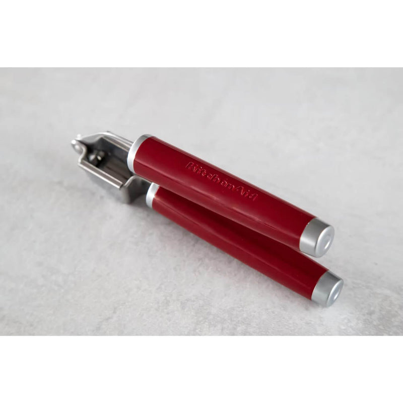 KitchenAid Stainless Steel Garlic Press - Empire Red - Potters Cookshop