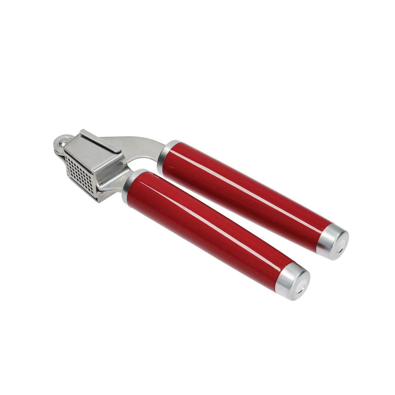 KitchenAid Stainless Steel Garlic Press - Empire Red - Potters Cookshop