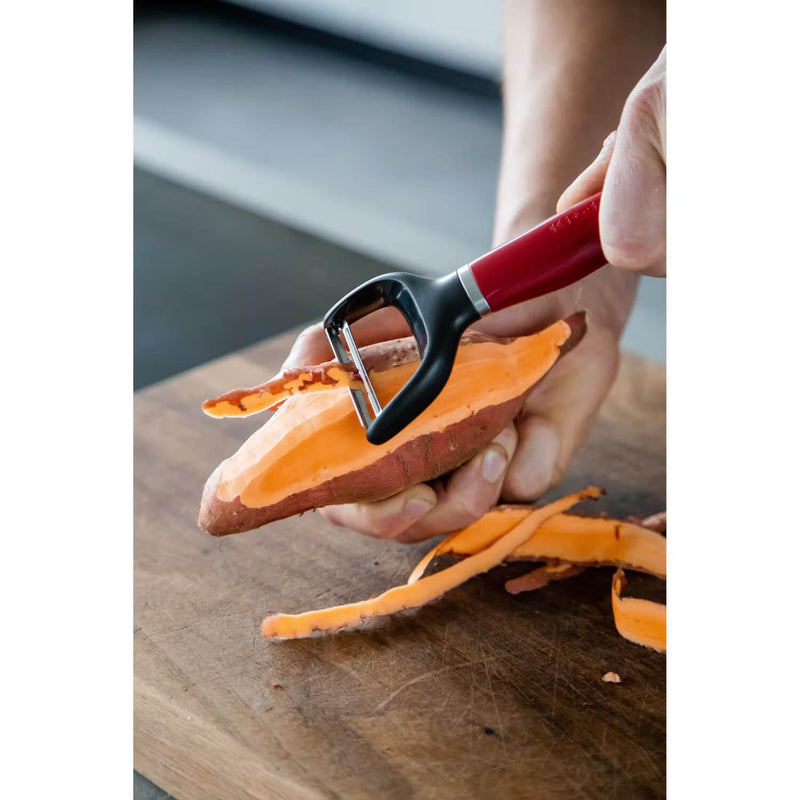 KitchenAid Stainless Steel Y Peeler - Empire Red - Potters Cookshop