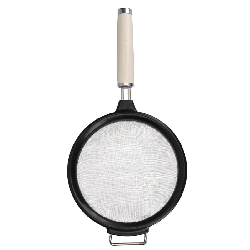 KitchenAid 18cm Mesh Strainer / Sieve - Almond Cream - Potters Cookshop