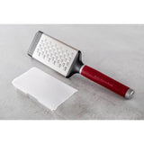 KitchenAid Etched Stainless Steel Medium Flat Grater - Empire Red - Potters Cookshop
