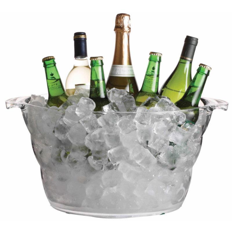 Barcraft Acrylic Drinks Pail Oval Ice Bucket Cooler - Potters Cookshop