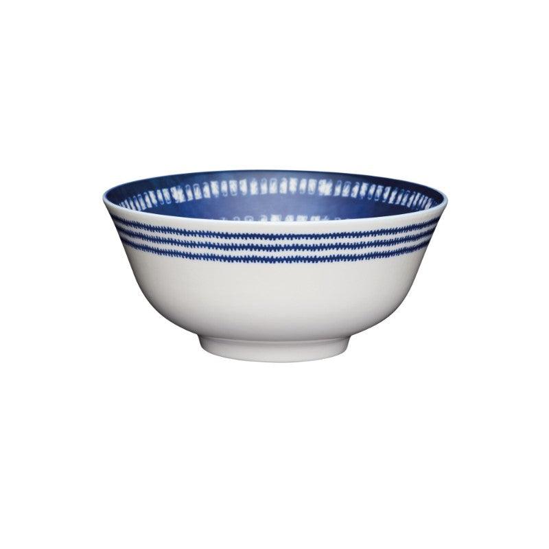 Kitchencraft Stoneware Bowl - Blue Tile - Potters Cookshop