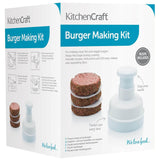 KitchenCraft Hamburger Press with 100 Wax Discs - White - Potters Cookshop