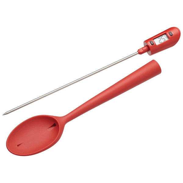 Home Made Silicone Thermo Spoon - Red - Potters Cookshop