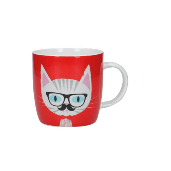 KitchenCraft 425ml Barrel Mug - Cat Specs - Potters Cookshop