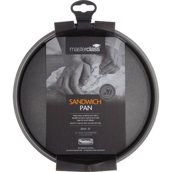 Masterclass Loose Base Round Sandwich Tin - 20cm - Potters Cookshop