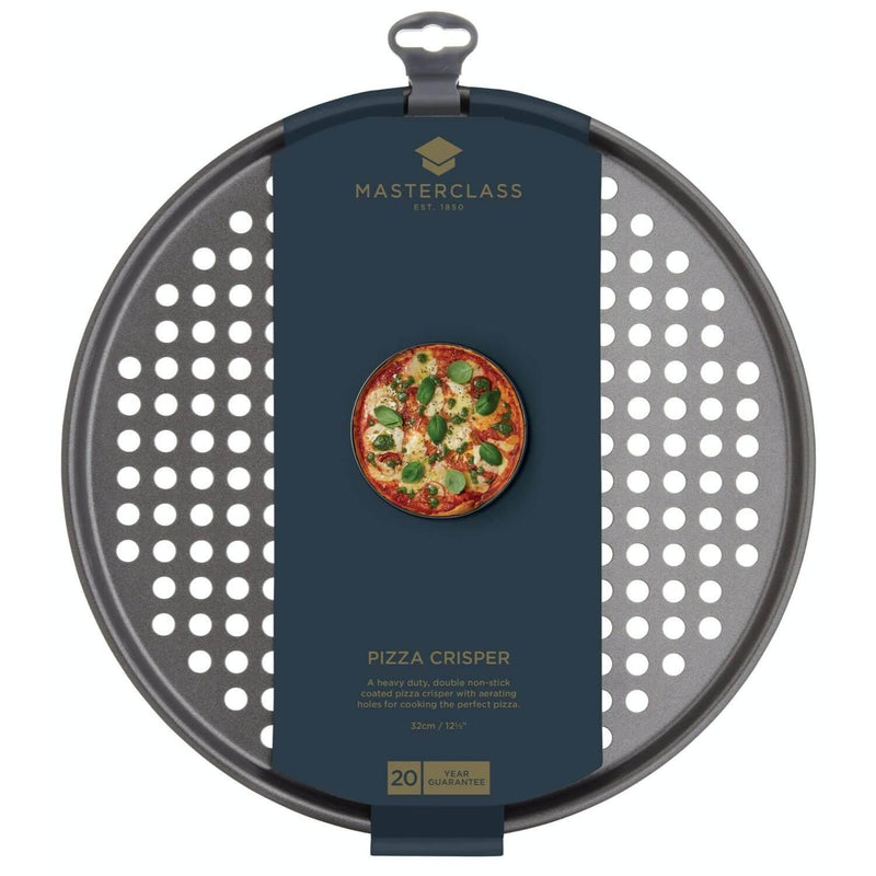 MasterClass Non Stick Pizza Crisping Tray - 30cm - Potters Cookshop