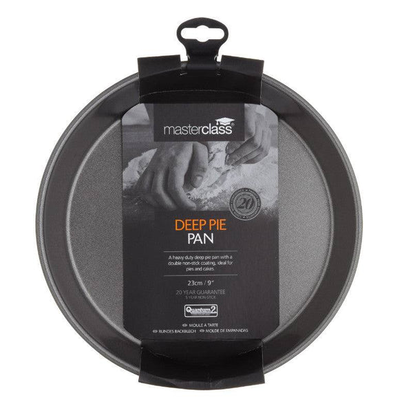 Masterclass Non-Stick Round Deep Pie Pan - 23cm - Potters Cookshop