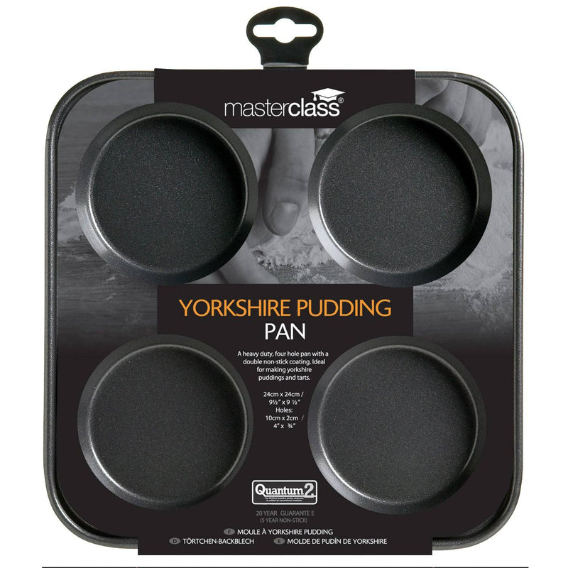 Masterclass Non-Stick Yorkshire Pudding Pan - 4 Hole - Potters Cookshop
