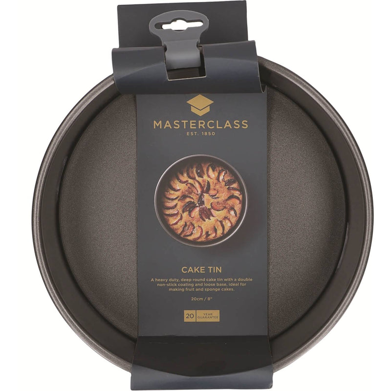Masterclass Loose Base Round Cake Tin - 20cm - Potters Cookshop
