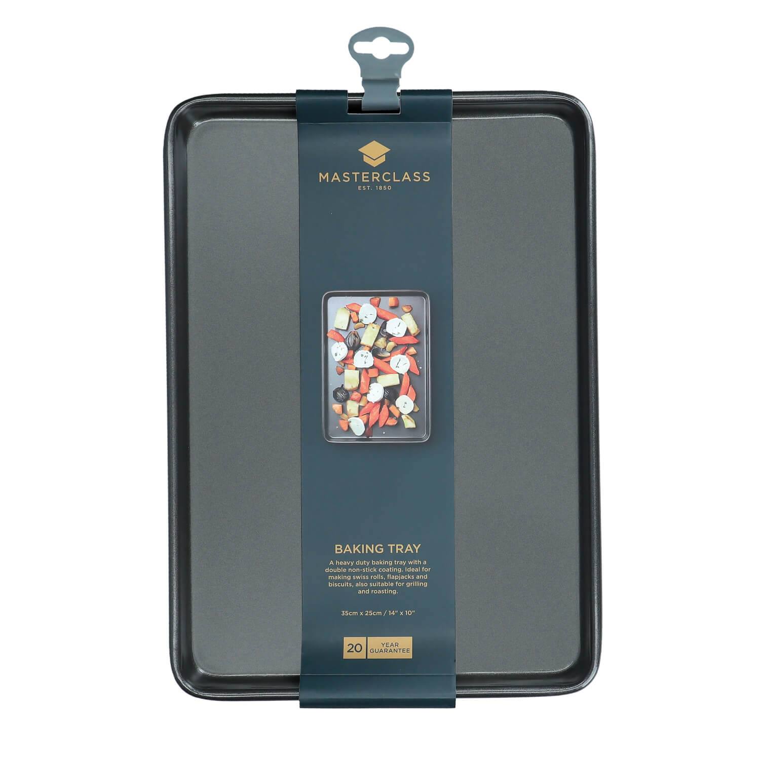 Buy MasterClass Non-Stick Rectangle Baking Tray 35cm – Potters