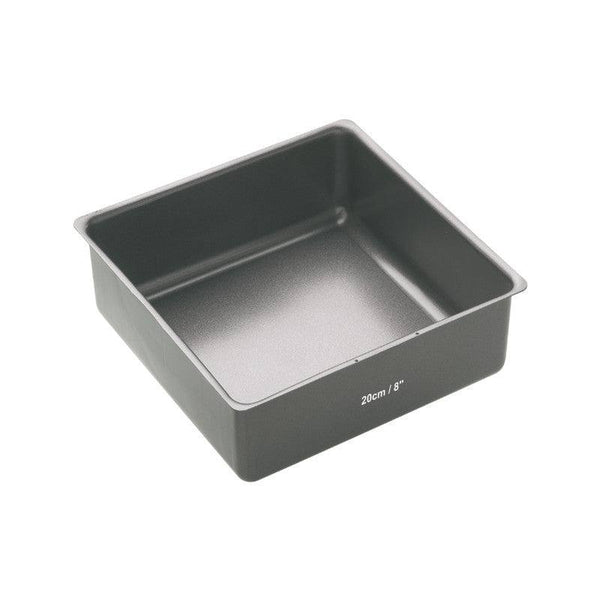 Masterclass Loose Base Square Cake Tin - 20cm - Potters Cookshop