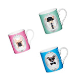 KitchenCraft Mini Mug - Pink Dog - Potters Cookshop