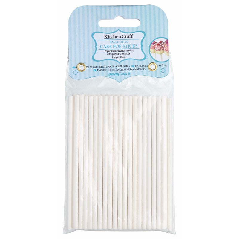 Sweetly Does It Pack of 50 Cake Pop Sticks - 10cm