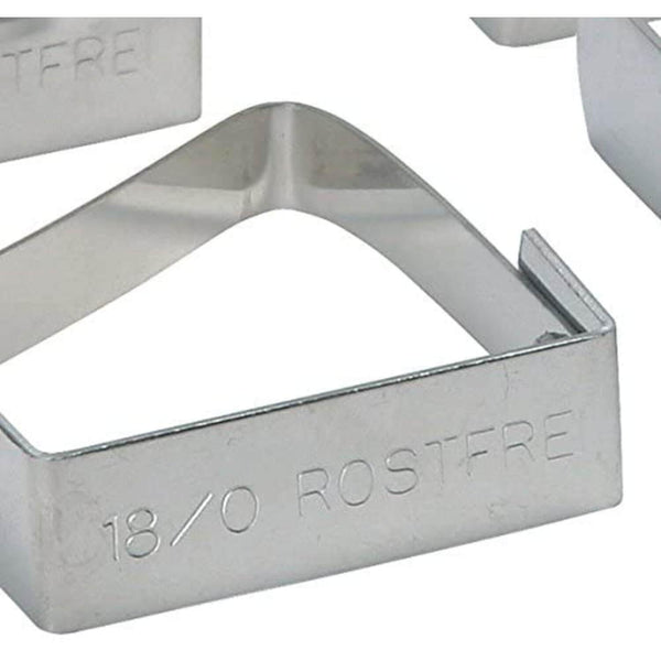KitchenCraft Stainless Steel Table Cloth Clips - Set of 4 - Potters Cookshop