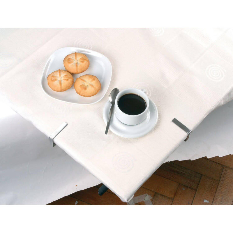 KitchenCraft Stainless Steel Table Cloth Clips - Set of 4 - Potters Cookshop