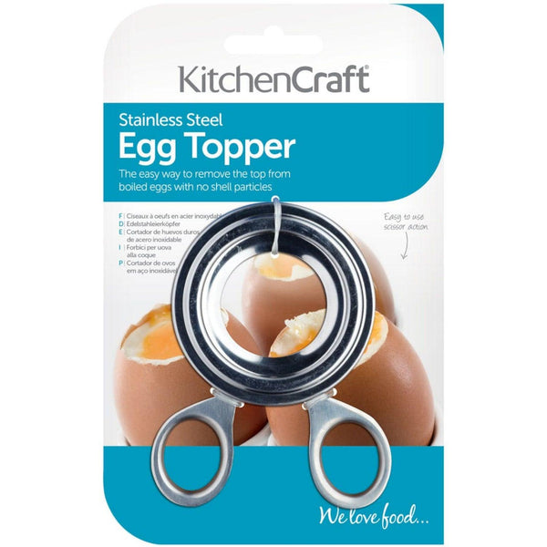 KitchenCraft Stainless Steel Egg Topper - Potters Cookshop