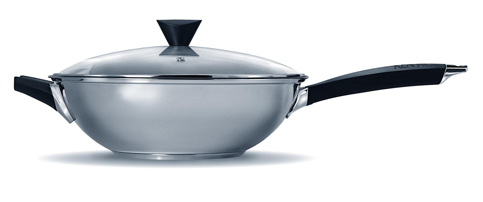 Buy Ken Hom | 32cm Stainless Steel Non-Stick Wok – Potters Cookshop