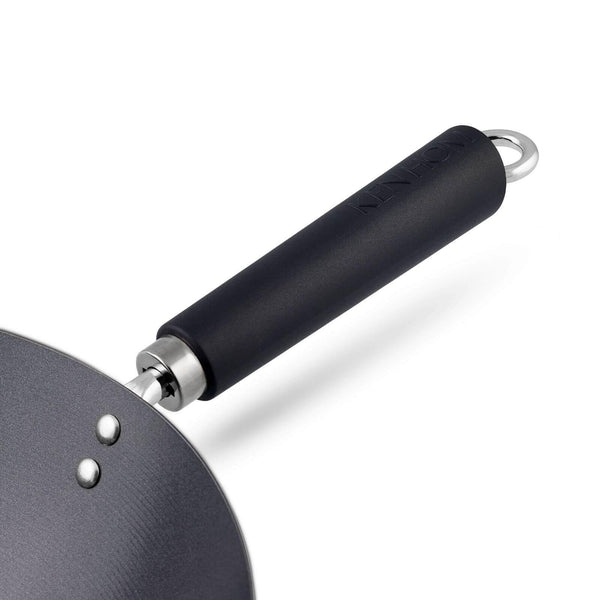Ken Hom Excellence Non-Stick Carbon Steel Wok - 31cm - Potters Cookshop