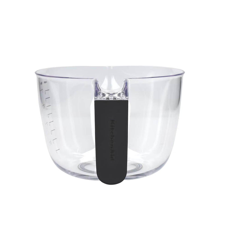 KitchenAid Clear Plastic Batter Bowl With Black Handle - Potters Cookshop