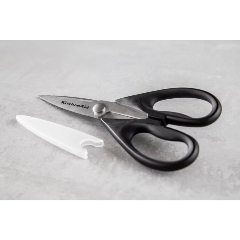 KitchenAid Multi-Purpose Stainless Steel Kitchen Scissors - Black - Potters Cookshop