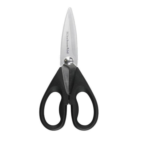 KitchenAid Multi-Purpose Stainless Steel Kitchen Scissors - Black - Potters Cookshop