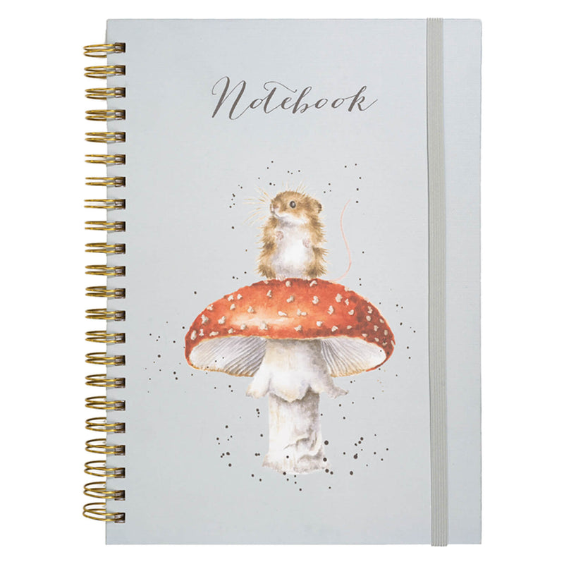 Wrendale Designs by Hannah Dale A4 Spiral Notebook - He's A Fun-Gi Mouse