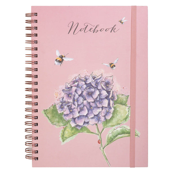 Wrendale Designs by Hannah Dale A4 Spiral Notebook - Hydrangea Bee