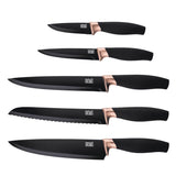 Taylor's Eye Witness Brooklyn 5 Piece Knife Set with Stand - Copper