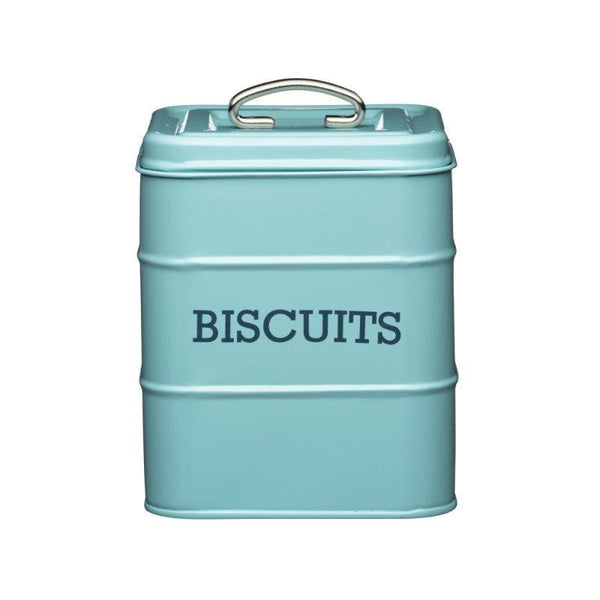 Living Nostalgia Biscuit Tin - Blue - Potters Cookshop