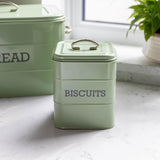 Living Nostalgia Biscuit Tin - Sage Green - Potters Cookshop