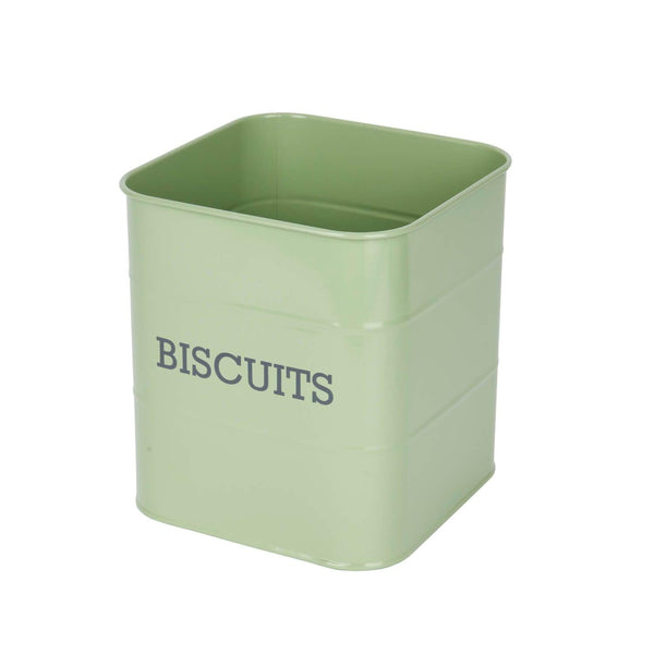 Living Nostalgia Biscuit Tin - Sage Green - Potters Cookshop