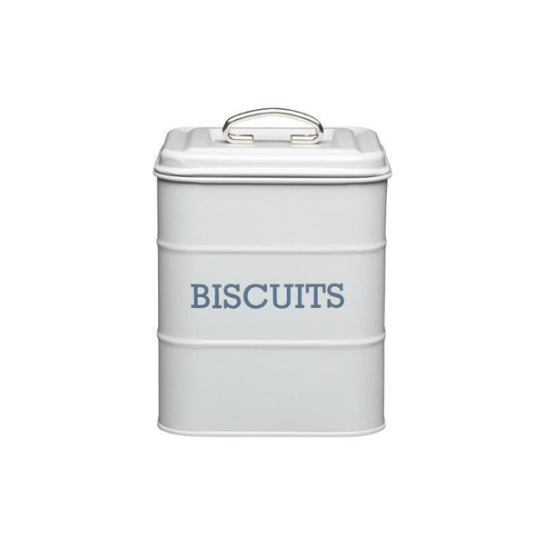 Living Nostalgia Biscuit Tin - Grey - Potters Cookshop