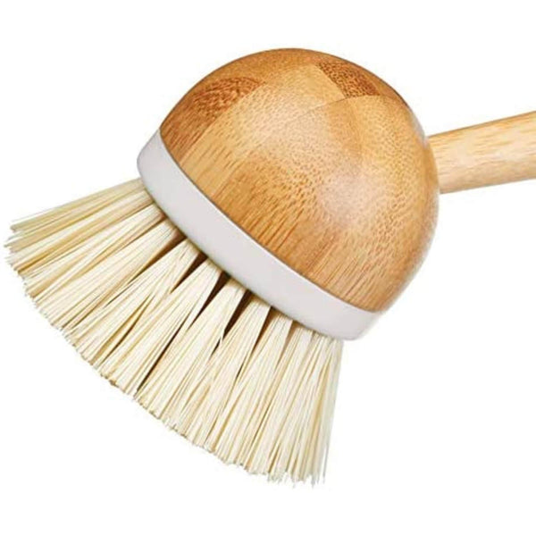 Living Nostalgia Round Bamboo Scrubbing Brush - Potters Cookshop