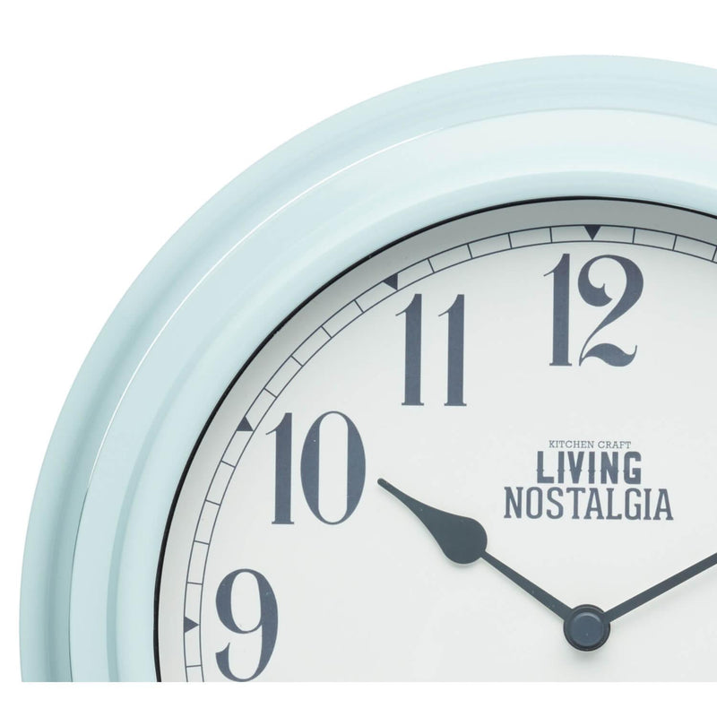 Living Nostalgia Wall Clock - Blue - Potters Cookshop