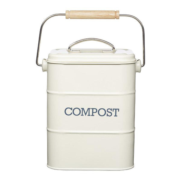 Living Nostalgia 3 Litre Compost Bin - Cream - Potters Cookshop