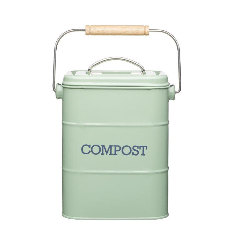 Living Nostalgia Compost Bin - Sage Green - Potters Cookshop