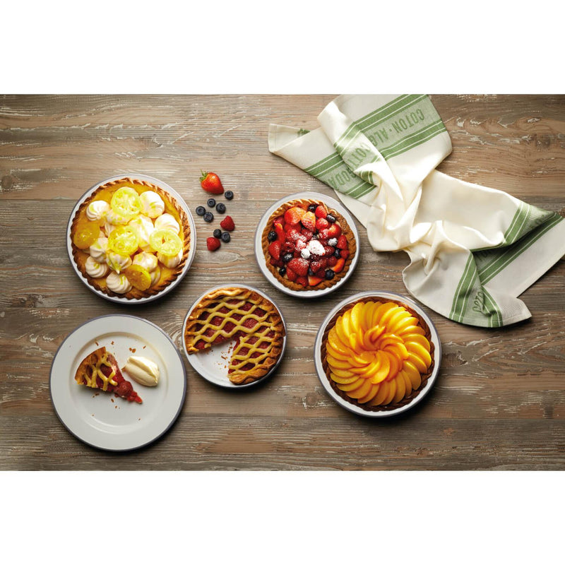 Living Nostalgia Enamel Side Plate - 20cm - Potters Cookshop