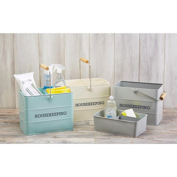 Living Nostalgia Housekeeping Tin - Grey - Potters Cookshop