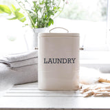 Living Nostalgia Laundry Soap Canister - Cream - Potters Cookshop