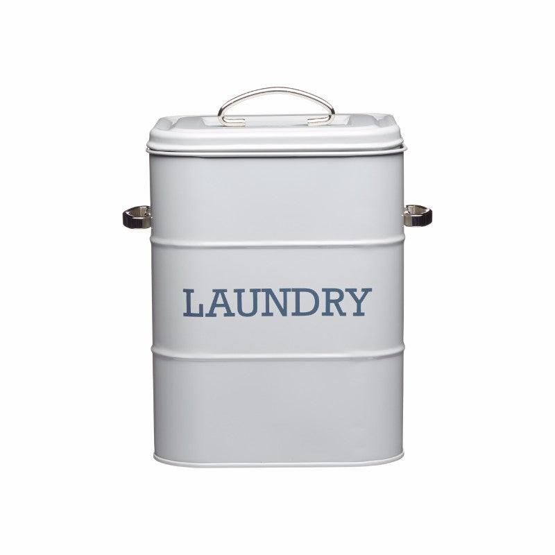 Living Nostalgia Laundry Soap Canister - Grey - Potters Cookshop