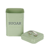 Living Nostalgia Sugar Tin - Sage Green - Potters Cookshop